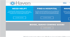 Desktop Screenshot of havenbehavioral.com