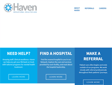 Tablet Screenshot of havenbehavioral.com